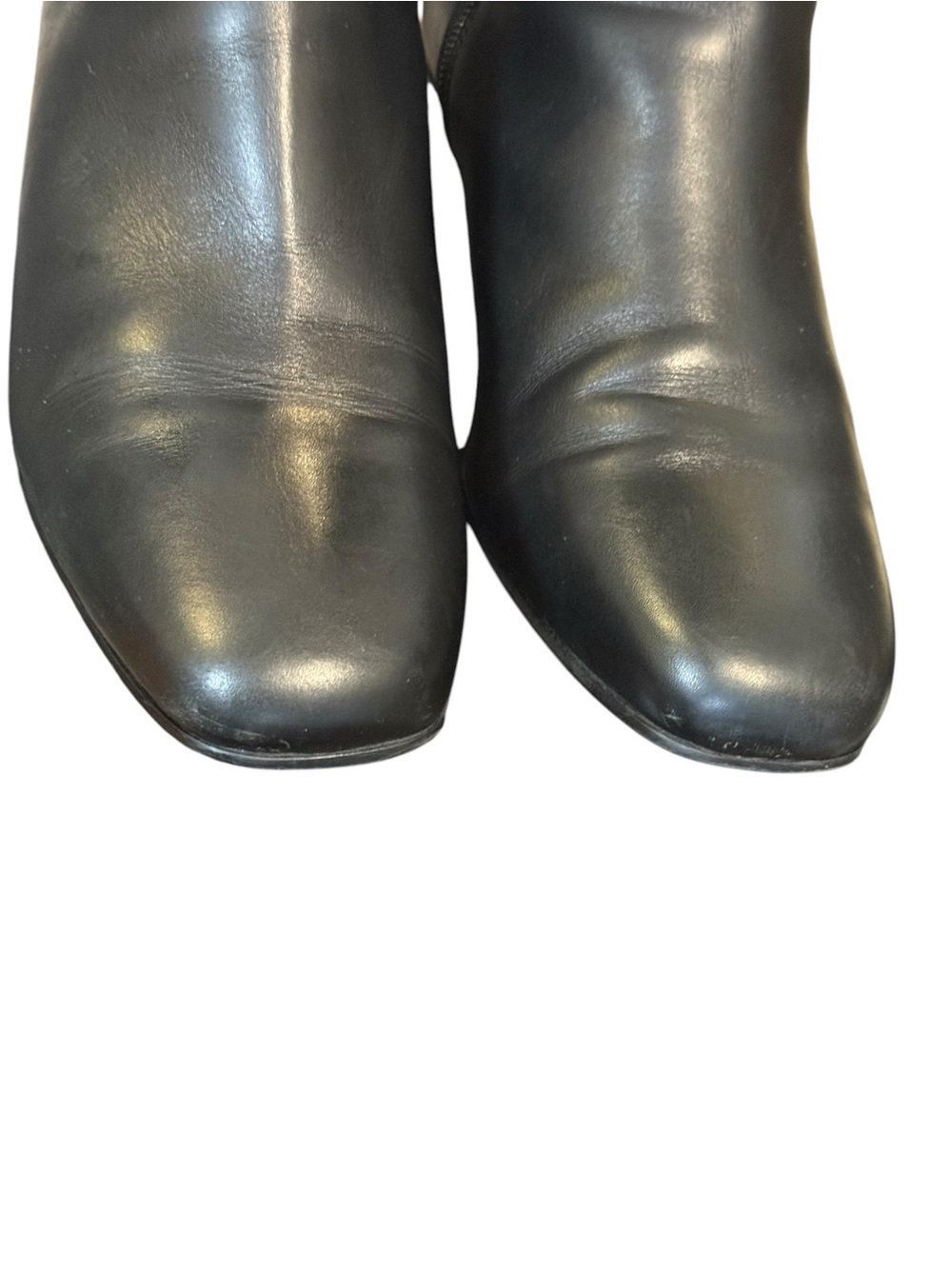 Aquatalia Black Leather Knee-High Stretch Riding Boots Size 10 - Picture 6 of 12